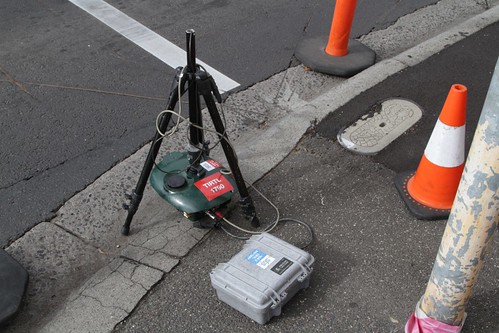 Infrared sensors at one side of the intersection