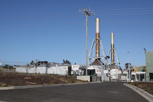 Apparently a few dozen diesel generators can be called a 'power station'