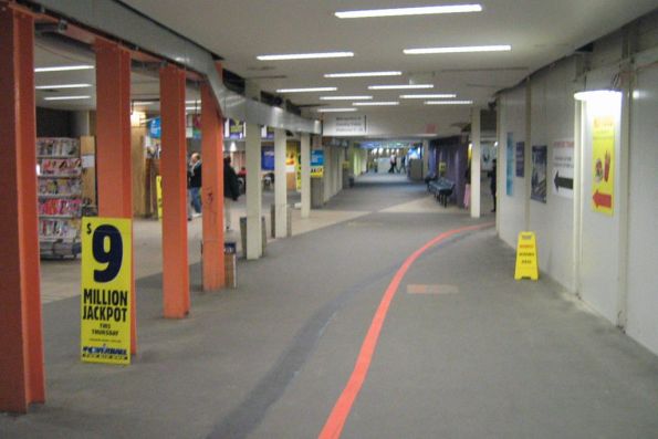 Country section of the subway, looking back west to the suburban section