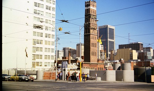 Queen Elizabeth Plaza, Museum Underground Railway Station 1982  (MURLA) now Melbourne Central Station