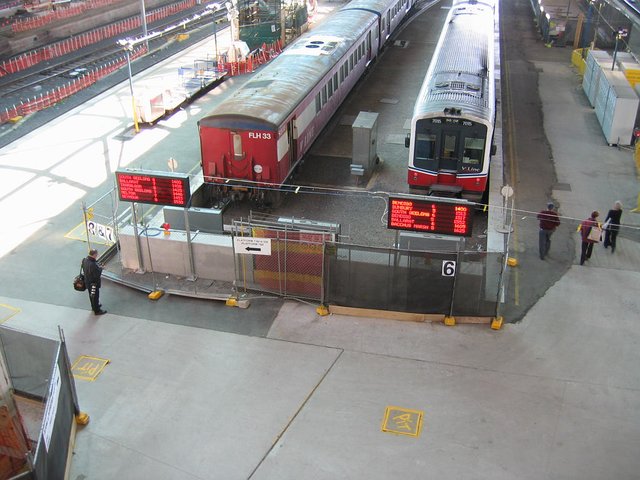 New departure information boards working