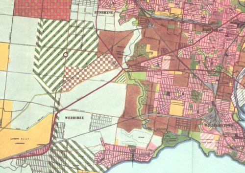 Melbourne Metropolitan Planning Scheme 1954, Derrimut cross country railway