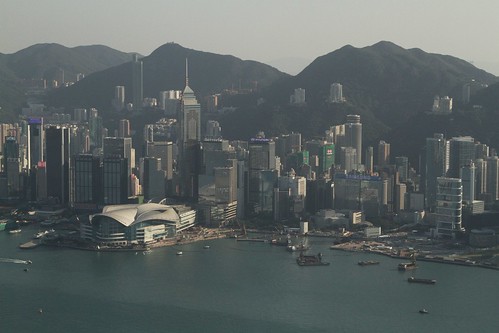 Wan Chai, Hong Kong Island viewed from the International Commerce Centre