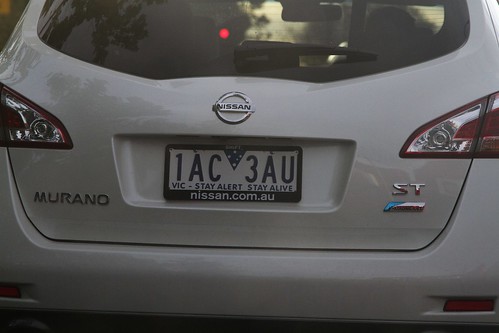 'Vic - Stay Alert Stay Alive' registration plate