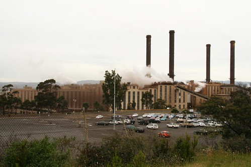 Southern side of the Energy Brix briquette plant at Morwell