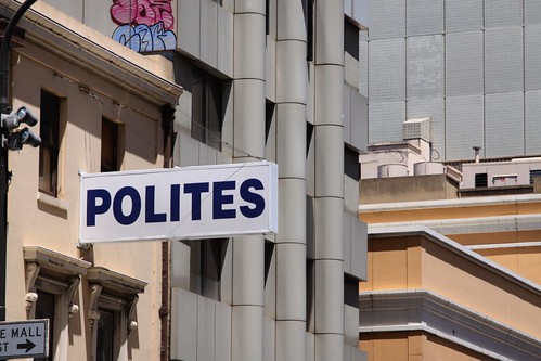 Another 'Polites' sign in Rundle Mall