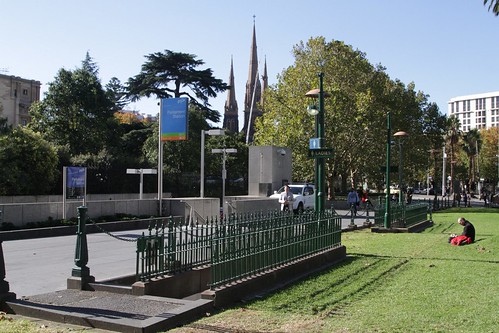 Underground public toilet at the Gordon Reserve opposite Parliament Station