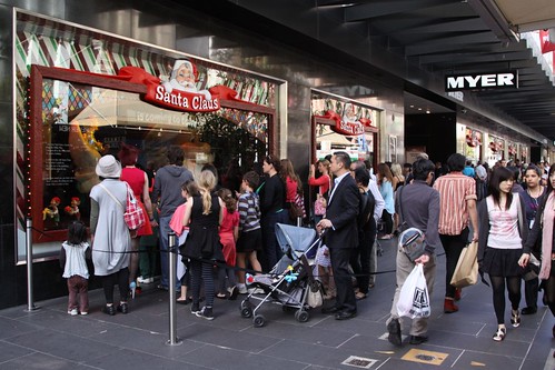 Myer Christmas Windows on the Bourke Street Mall