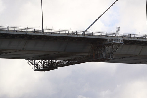 Of the the maintenance gantries under the main cable stayed span