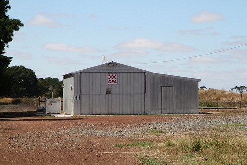 Tin shed CFA station at Nerrin Nerrin, Victoria