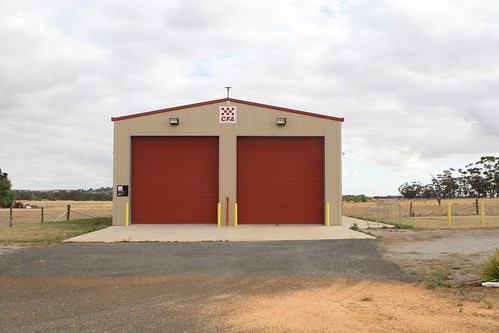 Modern CFA station at Langi Logan, Victoria