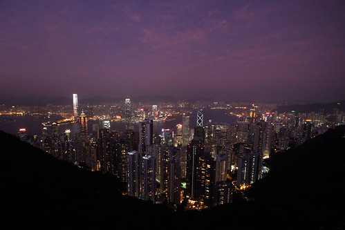 Victoria Peak at dusk