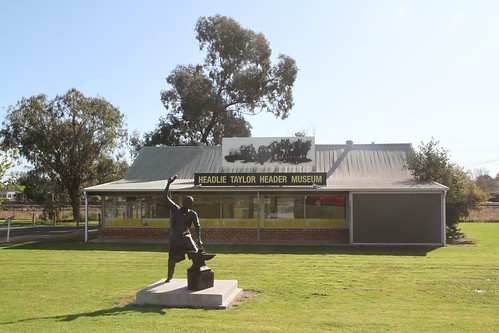 Headlie Taylor header and blacksmith shop museum on the main street