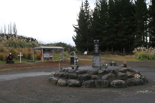 Memorial beside the Whangaehu River for the Tangiwai railway disaster of 1953