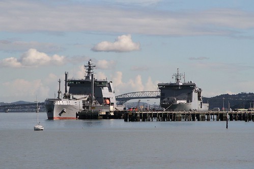 Royal New Zealand Navy ships at the Devonport Naval Base