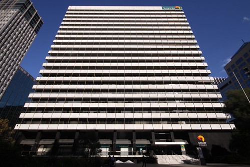 Northern facade of the National Mutual Plaza, on Collins Street Melbourne