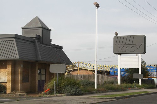 Abandoned KFC fast food restaurant in Morwell