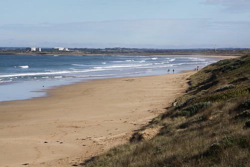 Looking along Thirteenth Beach towards Black Rock