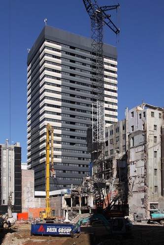 Overview of the site from Little Bourke Street