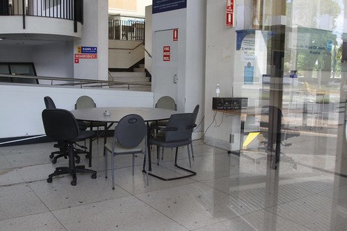 Empty foyer of the former Royal Children's Hospital