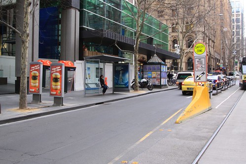 Telstra payphones after being moved to optimise adverting exposure