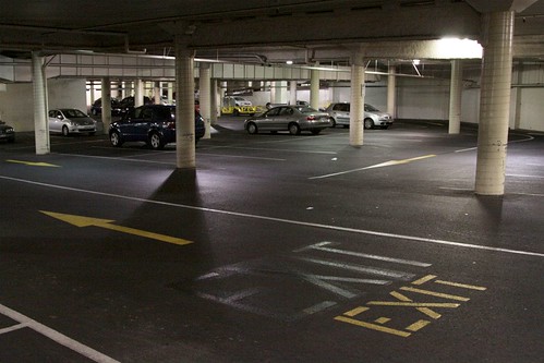 Down in the basement car park of Altona Gate Shopping Centre