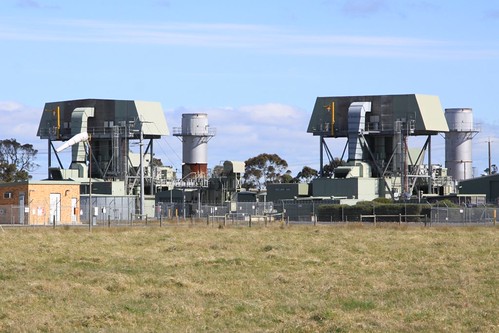 Pair of gas turbines at the Bairnsdale Power Station