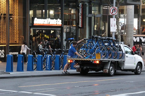 Relocating Melbourne Bike Share bicycles between stations