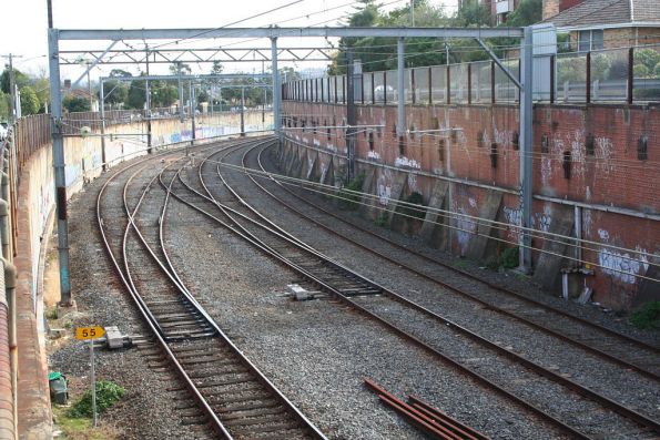 Cutting at Camberwell looking up the line