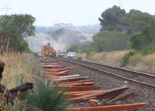 Trackwork between Gheringhap and Bannockburn