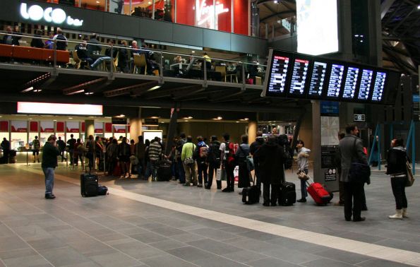 The failure of paper based ticketing - almost 50 people waiting to buy one, on the Friday night before the long weekend