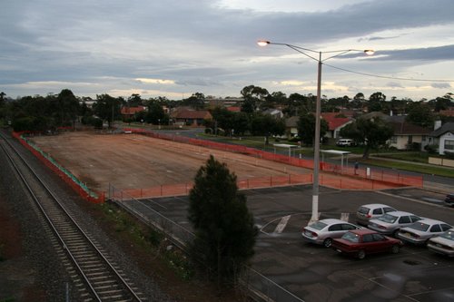 New car park at the down end levelled out