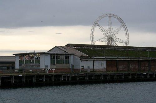 Offices at the derelict shed 21