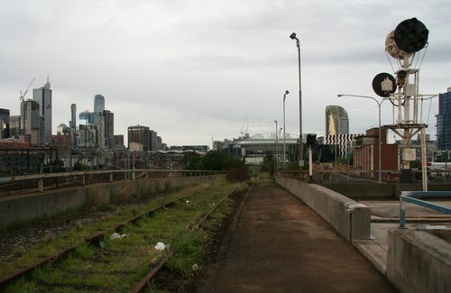 Looking south towards the former balloons from the hump crest