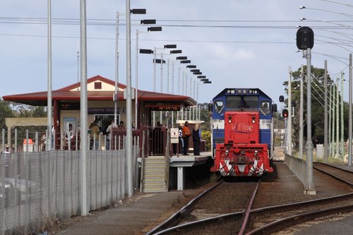 P18 waits at Marshall on a football special