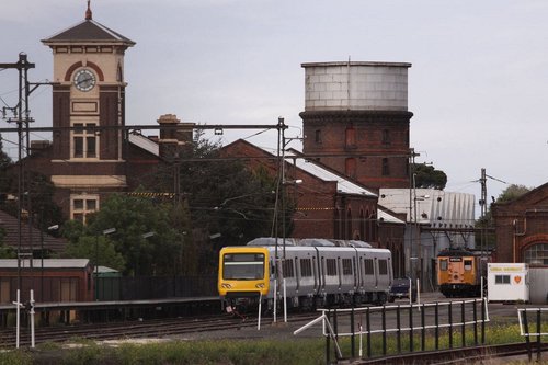 First of the new order of X'Trapolis, at the Newport Garden Platform with no livery