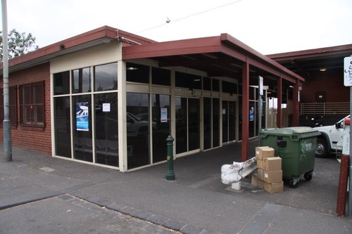 The old station entry, now closed for good