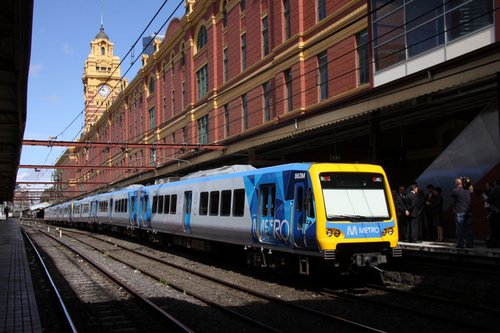 Waiting around at Flinders Street