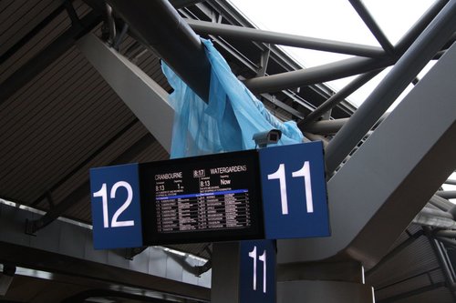 A few weeks since the storm hit - no repairs have been done to the roof, and plastic sheet protecting the electricals