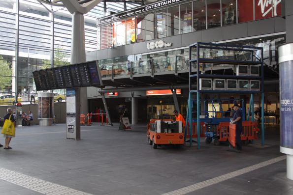 Finally removing the 'temporary' CRT next train displays, after how many years?