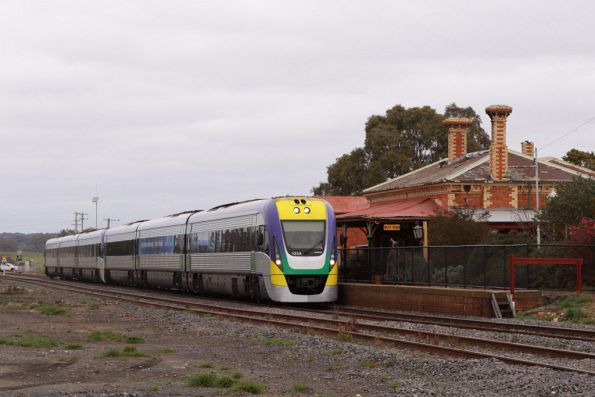 Passing the privately leased station at Talbot, a new fence erected along the platform edge