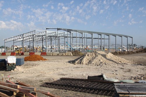 Maintenance shed at Craigieburn taking shape