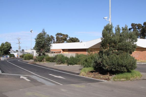 New access road to Albion station - cutting through the abandoned bowling alley