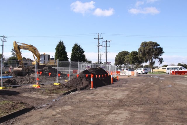 Cleared houses at the intersection of Breakwater Road and Fellmongers Road