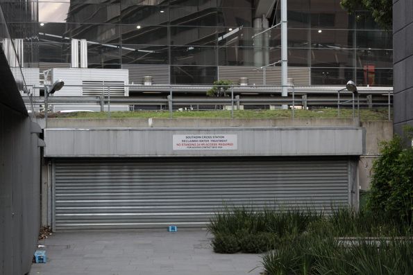 Entry to the Southern Cross Station reclaimed water treatment facility