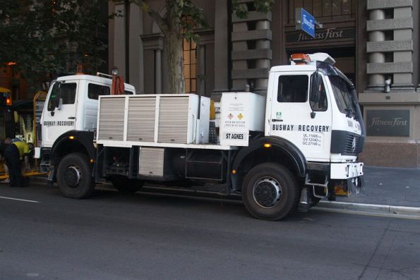 The double ended busway recovery truck nicknamed 'Dumbo'