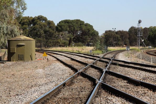 Looking in a down direction along the standard gauge track at Torrens Junction