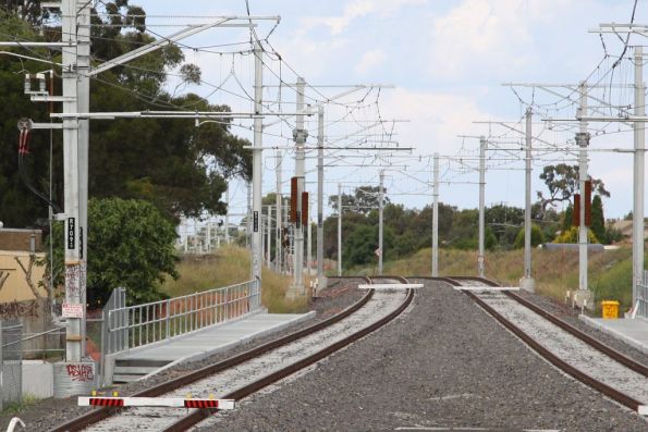 Down the line from Epping, a second set of baulks in the distance