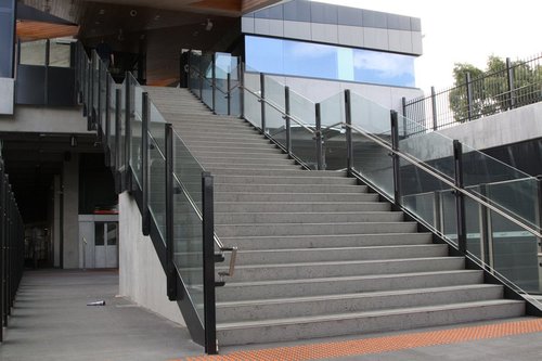 Looking upstairs to the concourse at Epping