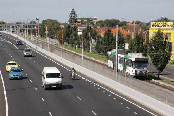 Paralleling the Tullamarine Freeway and Matthews Road in Airport West, B2.2056 with an outbound route 59 service